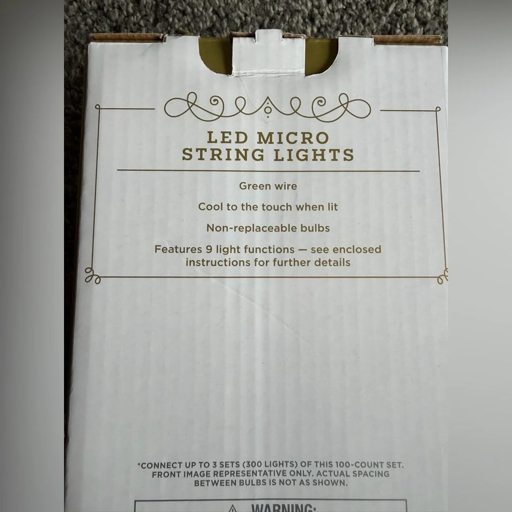 Wondershop LED Micro String Lights - Red, Warm White, Green D